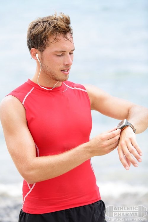 Проверяет время на пробежке